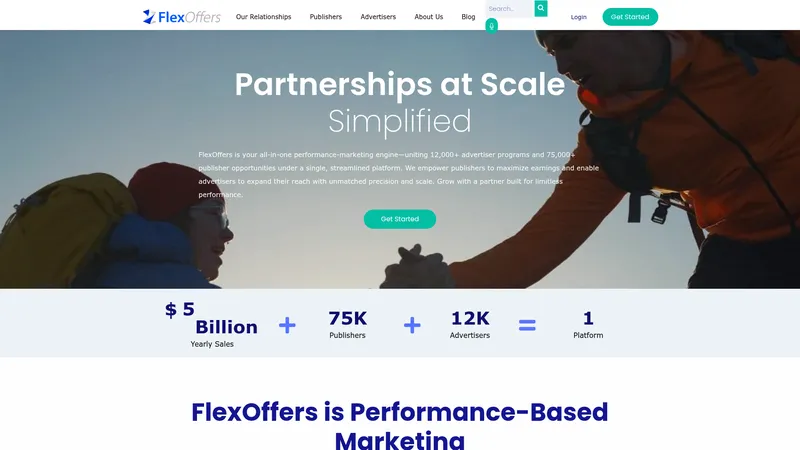 FlexOffers website screenshot