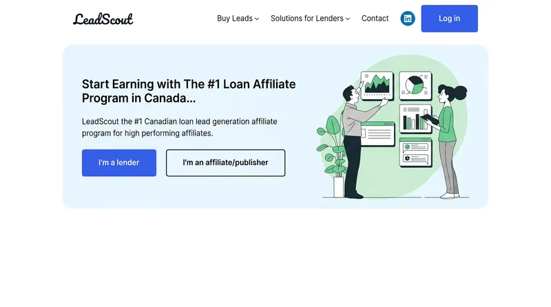 LeadScout website screenshot