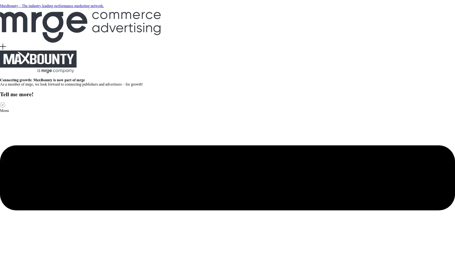 MaxBounty website screenshot